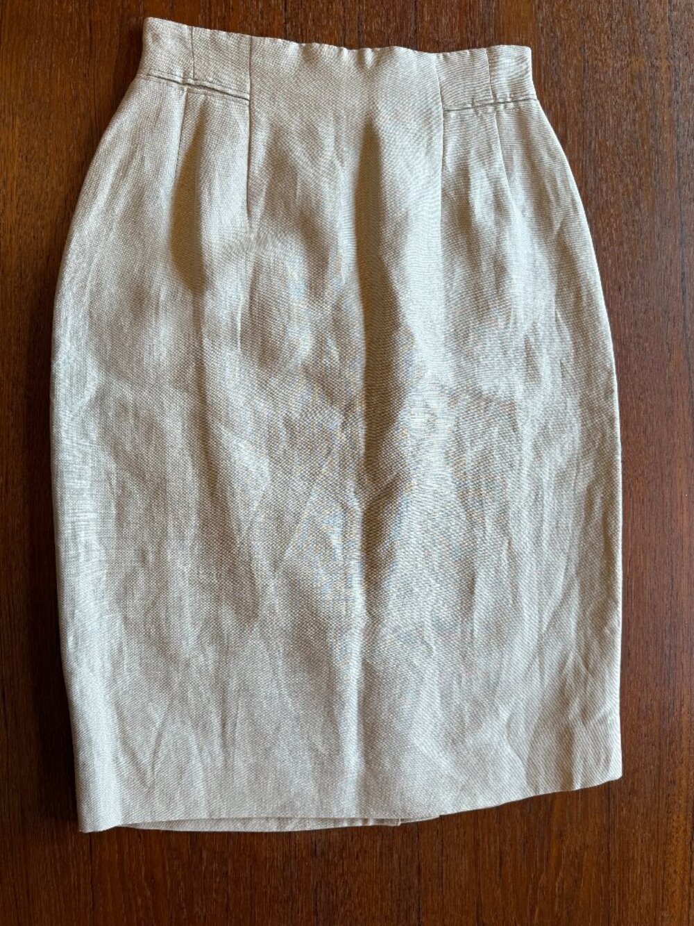 Ann Taylor High Waist Linen Blend Pencil Skirt 2